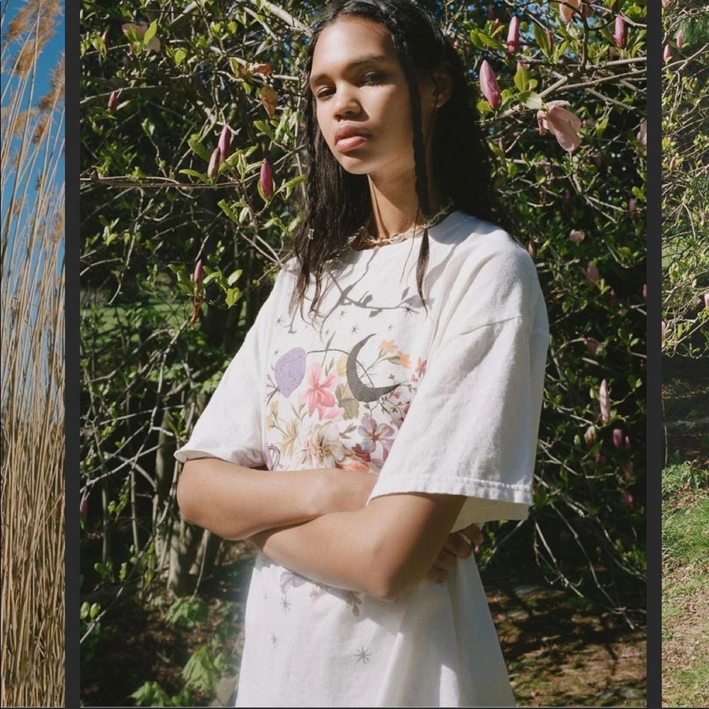 Urban Outfitters Cosmic Floral T-Shirt Dress S/M